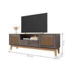 Home Para Tv Até 60 Polegadas Stockholm Cinza Pérola Cedro