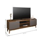 Home Para Tv Até 60 Polegadas Warsaw Cedro Cinza Pérola