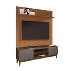 Home Para Tv Até 60 Polegadas Warsaw Cedro Cinza Pérola