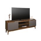 Home Para Tv Até 60 Polegadas Warsaw Cedro Cinza Pérola