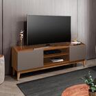 Home Para Tv Até 60 Polegadas Warsaw Cedro Cinza Pérola