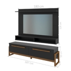 Home Para Tv Bella Preto Amêndoa