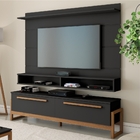 Home Para Tv Bella Preto Amêndoa