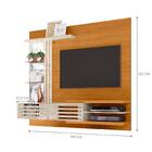 Home Para Tv Com Espelho E Prateleiras Cinamomo Off White