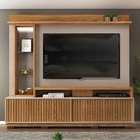 Home Para Tv Com Led E Mesa De Centro Amabel Carvalho Amarula