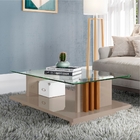 Home Para Tv Com Led E Mesa De Centro Tammy Fendi Naturale