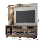 Home Para Tv Com Led Espelho E 3 Gavetas Manaus Avelã Off Whi