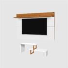 Home Para Tv Com Led Itália Branco Nature