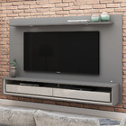 Home Para Tv Com Led Supreme 180 Cinza Off White - Gelius