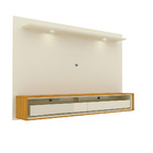 Home Para Tv Com Led Supreme 180 Off White Naturale - Gelius