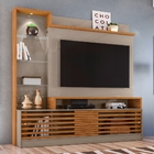 Home Para Tv Com Portas Frisadas Ester Fendi Naturale