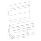 Home Para Tv Com Portas Vernita Noce Preto