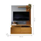 Home Para Tv Com Prateleira Ibirapuera Tauari Ripado Cinza Pe