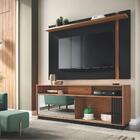 Home Para Tv Com Prateleiras Asuncion Noce Preto