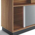 Home Para Tv Com Prateleiras Asuncion Noce Preto