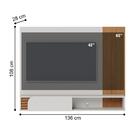 Home Para Tv De 60 Polegadas Siena Off White Matte Freijó