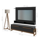 Home Para Tv E Abajur Jones Preto Amêndoa