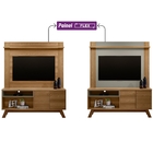 Home Para Tv Extensivel Ripado Benfica Amendoa Titanio