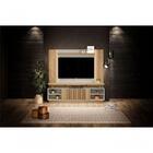 Home Para Tv Filadélfia Ripas Carvalho Off White Com Led