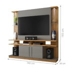 Home Para Tv Genappe Com Led Cinamomo Titanium