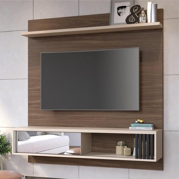 Home Para Tv Gracia Com Portas Nogueira Off White