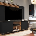 Home Para Tv Grecia Preto Madeirado