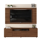 Home Para Tv Milo 4 Portas Frisadas Creme Caiena