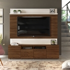 Home Para Tv Milo 4 Portas Frisadas Creme Caiena