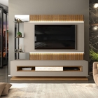 Home Para Tv Niall Ripado Com Led Amarula Carvalho