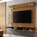 Home Para Tv Oxford Freijó Cinza Com Led