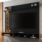 Home Para Tv Oxford Preto Freijó Com Led