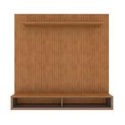 Home Para Tv Ripado Até 60 Polegadas Curry 220 Cedro Cinza Pé