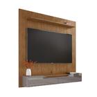 Home Para Tv Ripado Até 60 Polegadas Fenix 220 Cedro Cinza Pé