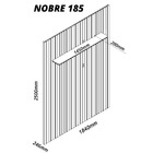 Home Para Tv Ripado Com Led Nobre 185 Naturale - Gelius