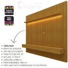 Home Para Tv Ripado Com Led Nobre Clean 230 Naturale - Gelius