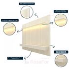 Home Para Tv Ripado Com Led Nobre Clean 230 Off White - Gelius