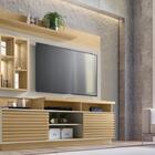 Home Para Tv Ripado Kamela Com Nichos Carvalho Off White