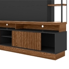 Home Para Tv Roma Com Led Freijo Preto