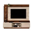 Home Para Tv Vance Com Frisos E Led Caiena Creme