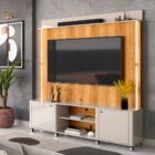 Home Para Tvs 75 Polegadas 2 Portas Pequim Off White Freijó