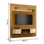 Home Para Tv's 75 Polegadas Dortmund Cinamomo Off White