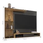 Home Para Tvs Até 55 Polegadas Suspenso Lombardia Freijó Graf