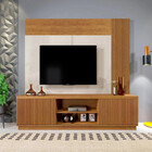 Home Rack Painel Valencia Ripado 2 Portas Tv 75 Mavaular