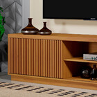 Home Rack Painel Valencia Ripado 2 Portas Tv 75 Mavaular