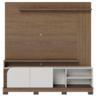 Home Ripado Para Tvs De 75" Novara Amendoa Off White Matte