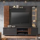 Home Riviera Permobili Com Espelho E Led - Chumbo/savana