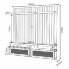 Home Suspenso Átrio Ripado Para Tv Até 70” - Pr Móveis