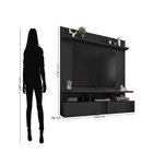 Home Suspenso Bahamas Espresso Móveis Preto Velluto