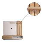 Home Suspenso Camille 180cm Tv 65" Off White Freijó Bnn Decor