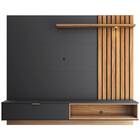 Home Suspenso Camille 180cm Tv 65" Preto Fosco Noce Milano Bn